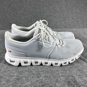 On Men's Cloud 6 Glacier White Size USM9 Running Hiking Preppy